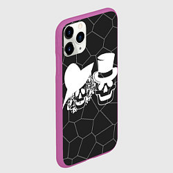 Чехол iPhone 11 Pro матовый Вечная парочка, цвет: 3D-фиолетовый — фото 2