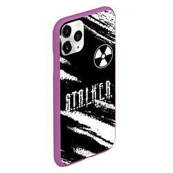 Чехол iPhone 11 Pro матовый S T A L K E R 2: Тени Чернобыля, цвет: 3D-фиолетовый — фото 2