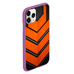 Чехол iPhone 11 Pro матовый НАНО БРОНЯ NANO ARMOR, цвет: 3D-фиолетовый — фото 2