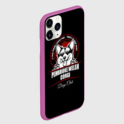 Чехол iPhone 11 Pro матовый Вельш-Корги Пемброк Corgi, цвет: 3D-фиолетовый — фото 2
