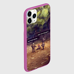 Чехол iPhone 11 Pro матовый Dion Village Nostalgy, цвет: 3D-фиолетовый — фото 2