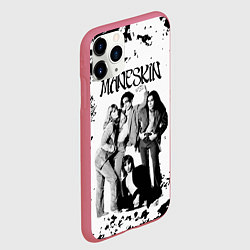 Чехол iPhone 11 Pro матовый Maneskin Монэскин, рок - группа, цвет: 3D-малиновый — фото 2