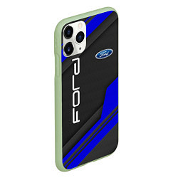 Чехол iPhone 11 Pro матовый Ford Форд авто, цвет: 3D-салатовый — фото 2