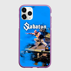 Чехол iPhone 11 Pro матовый Йоаким Броден на танке Sabaton