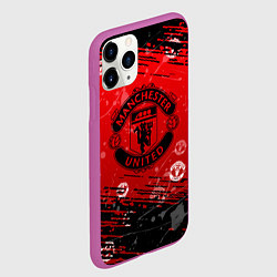 Чехол iPhone 11 Pro матовый Manchester United: Возвращения Ronaldo, цвет: 3D-фиолетовый — фото 2