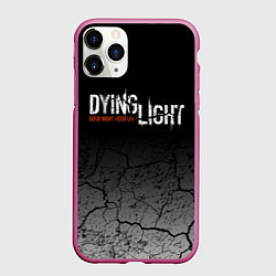 Чехол iPhone 11 Pro матовый DYING LIGHT РАЗЛОМЫ ТРЕЩИНЫ, цвет: 3D-малиновый