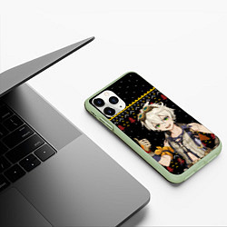 Чехол iPhone 11 Pro матовый БЕННЕТ НОВОГОДНИЙ, цвет: 3D-салатовый — фото 2