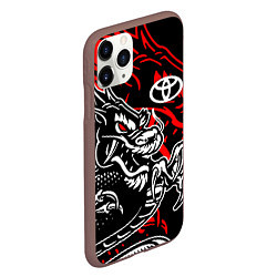 Чехол iPhone 11 Pro матовый TOYOTA DRAGON ТОЙОТА ДРАКОН, цвет: 3D-коричневый — фото 2