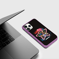 Чехол iPhone 11 Pro матовый Roblox 1, цвет: 3D-фиолетовый — фото 2