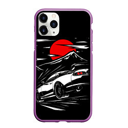 Чехол iPhone 11 Pro матовый Toyota Supra: Red Moon