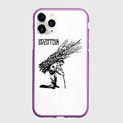 Чехол iPhone 11 Pro матовый Led Zeppelin IV, цвет: 3D-фиолетовый