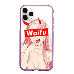 Чехол iPhone 11 Pro матовый Waifu -02 Darling in the Franxx