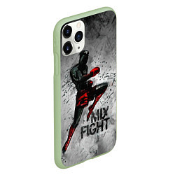 Чехол iPhone 11 Pro матовый MIX FIGHT, цвет: 3D-салатовый — фото 2