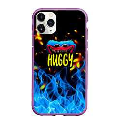 Чехол iPhone 11 Pro матовый Poppy Playtime: Blue Fire, цвет: 3D-фиолетовый