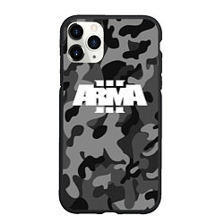 Чехол iPhone 11 Pro матовый ARMA 3 АРМА 3 МИЛИТАРИ, цвет: 3D-черный