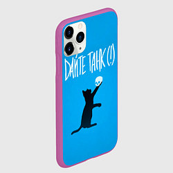 Чехол iPhone 11 Pro матовый Дайте танк Киса, цвет: 3D-фиолетовый — фото 2