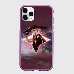 Чехол iPhone 11 Pro матовый Кадзуха Каэдэхара в примогеме, цвет: 3D-фиолетовый