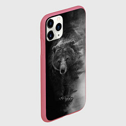 Чехол iPhone 11 Pro матовый EVIL BEAR, цвет: 3D-малиновый — фото 2