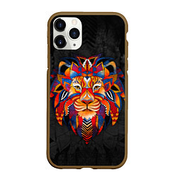 Чехол iPhone 11 Pro матовый CALM LION