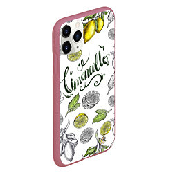 Чехол iPhone 11 Pro матовый Limocello, цвет: 3D-малиновый — фото 2
