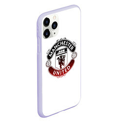 Чехол iPhone 11 Pro матовый Манчестер Юнайтед - гордость и слава, цвет: 3D-светло-сиреневый — фото 2