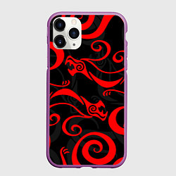 Чехол iPhone 11 Pro матовый ДРАКОН ДРАКЕНА ТОКИЙСИКИЕ МСТИТЕЛИ