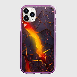 Чехол iPhone 11 Pro матовый ТРЕХМЕРНЫЕ ИСКРЫ 3D ПЛИТЫ 3D ИСКРЫ