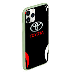 Чехол iPhone 11 Pro матовый Автомобиль Toyota, цвет: 3D-салатовый — фото 2