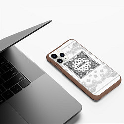 Чехол iPhone 11 Pro матовый Big Baby Tape x Kizaru BANDANA Бандана Кизару Тейп, цвет: 3D-коричневый — фото 2