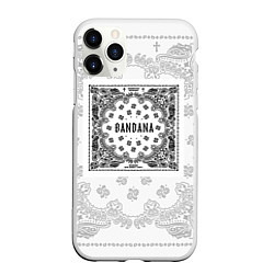 Чехол iPhone 11 Pro матовый Big Baby Tape x Kizaru BANDANA Бандана Кизару Тейп, цвет: 3D-белый