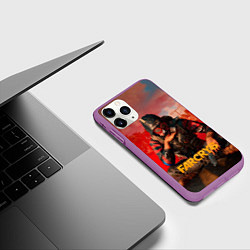 Чехол iPhone 11 Pro матовый Far Cry 6 - Повстанец, цвет: 3D-фиолетовый — фото 2