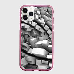 Чехол iPhone 11 Pro матовый Геометрическая объёмная абстракция