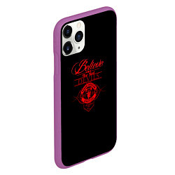 Чехол iPhone 11 Pro матовый Believe in Devils, цвет: 3D-фиолетовый — фото 2