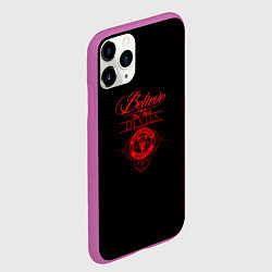 Чехол iPhone 11 Pro матовый Believe in Devils, цвет: 3D-фиолетовый — фото 2