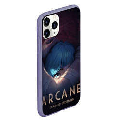 Чехол iPhone 11 Pro матовый Arcane: League of Legends, цвет: 3D-серый — фото 2