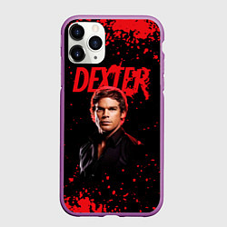 Чехол iPhone 11 Pro матовый Dexter Декстер, цвет: 3D-фиолетовый