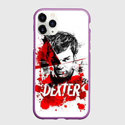 Чехол iPhone 11 Pro матовый Декстер Морган портрет