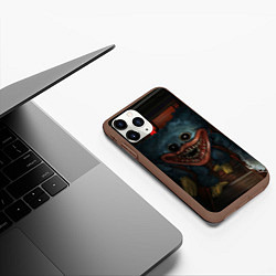 Чехол iPhone 11 Pro матовый СТРАШНЫЙ ХАГГИ ВАГГИ, цвет: 3D-коричневый — фото 2