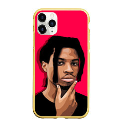 Чехол iPhone 11 Pro матовый Thinking Denzel, цвет: 3D-желтый