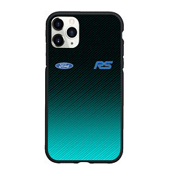 Чехол iPhone 11 Pro матовый Ford ST Carbon, цвет: 3D-черный