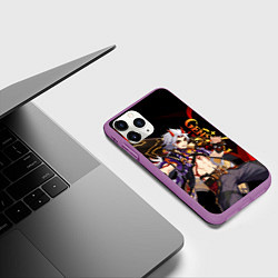 Чехол iPhone 11 Pro матовый GENSHIN IMPACT ИТТО АРАТАКИ, цвет: 3D-фиолетовый — фото 2