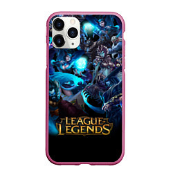 Чехол iPhone 11 Pro матовый LEAGUE OF LEGENDS ЛИГА ЛЕГЕНД ГЕРОИ