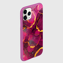 Чехол iPhone 11 Pro матовый Малиновое вино, цвет: 3D-фиолетовый — фото 2