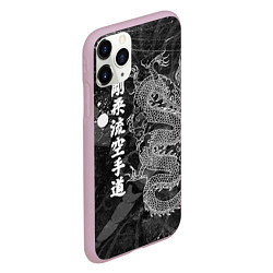 Чехол iPhone 11 Pro матовый Токийский Дракон Иероглифы Dragon Japan, цвет: 3D-розовый — фото 2