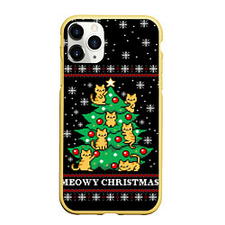 Чехол iPhone 11 Pro матовый MEOWY CHRISTMAS 2022