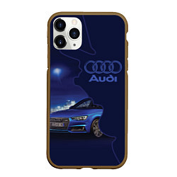 Чехол iPhone 11 Pro матовый AUDI лого