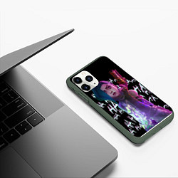 Чехол iPhone 11 Pro матовый Jinx Arcane, цвет: 3D-темно-зеленый — фото 2