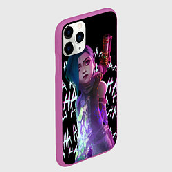 Чехол iPhone 11 Pro матовый Jinx Arcane, цвет: 3D-фиолетовый — фото 2