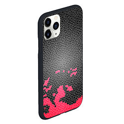 Чехол iPhone 11 Pro матовый Угольная черепица, цвет: 3D-черный — фото 2