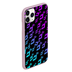 Чехол iPhone 11 Pro матовый JOJOS BIZARRE ADVENTURE NEON PATTERN НЕОН УЗОР, цвет: 3D-розовый — фото 2